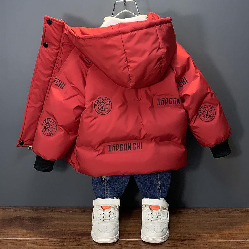 波司登男童羽绒服冬季2023新款潮红色过年喜庆衣服儿童外套男孩宝
