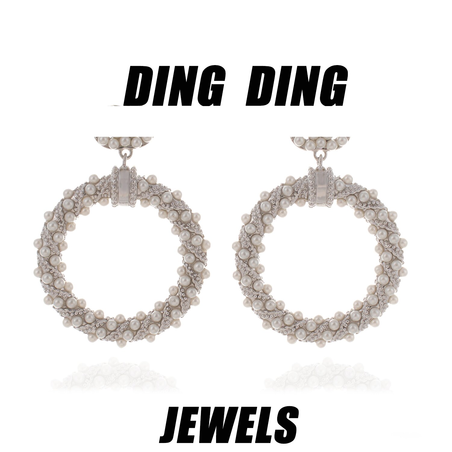 铜合金耳饰 法式珠珠圆圈耳环气质复古港风耳坠BL1088-351