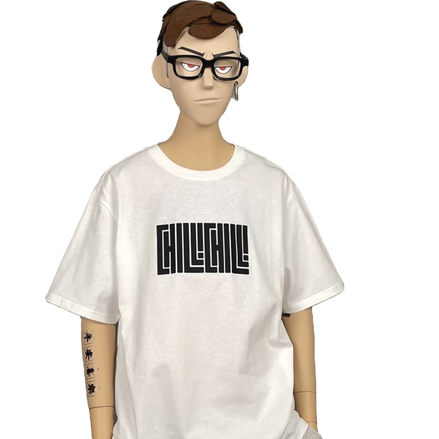 男装孤品卫衣冲锋衣毛衣白色休闲情侣夏季宽松平安印花圆领