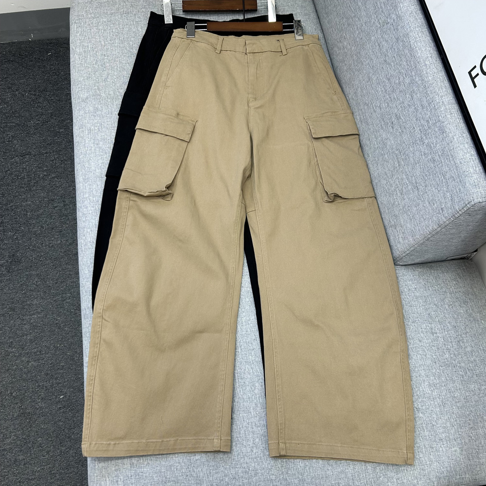 精品单 棉弹弯刀裤香蕉裤休闲女宽松显瘦高腰长裤休闲工装裤C6140