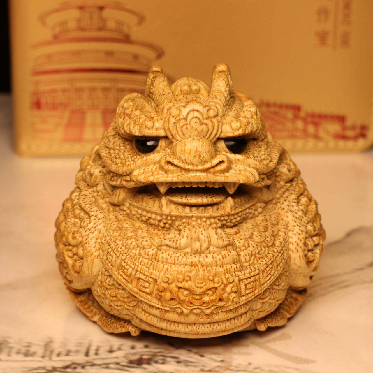 四大名家之一钭忠云老师的龙王蟾摆件