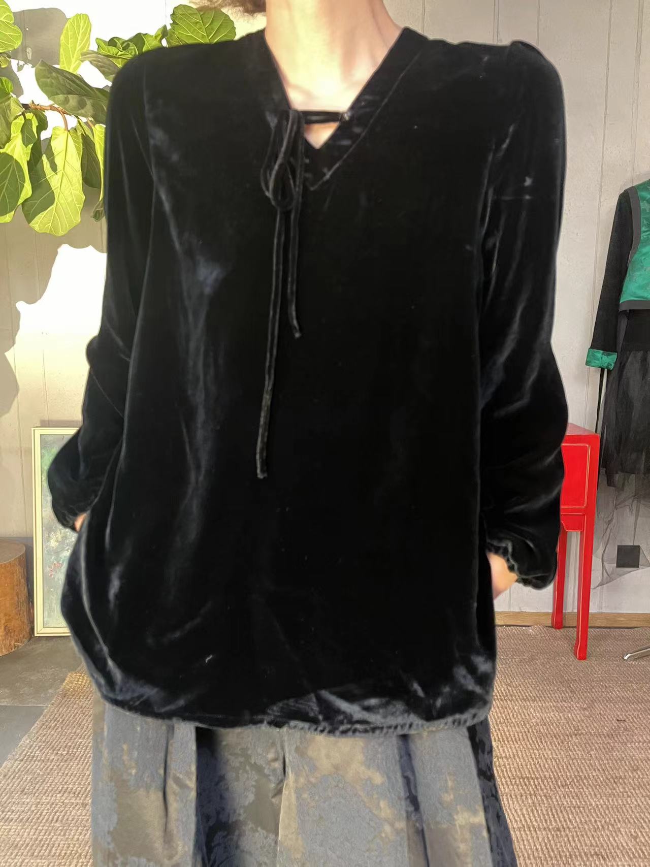 红shop【黑玛瑙】高级显瘦时尚新中式女士上衣