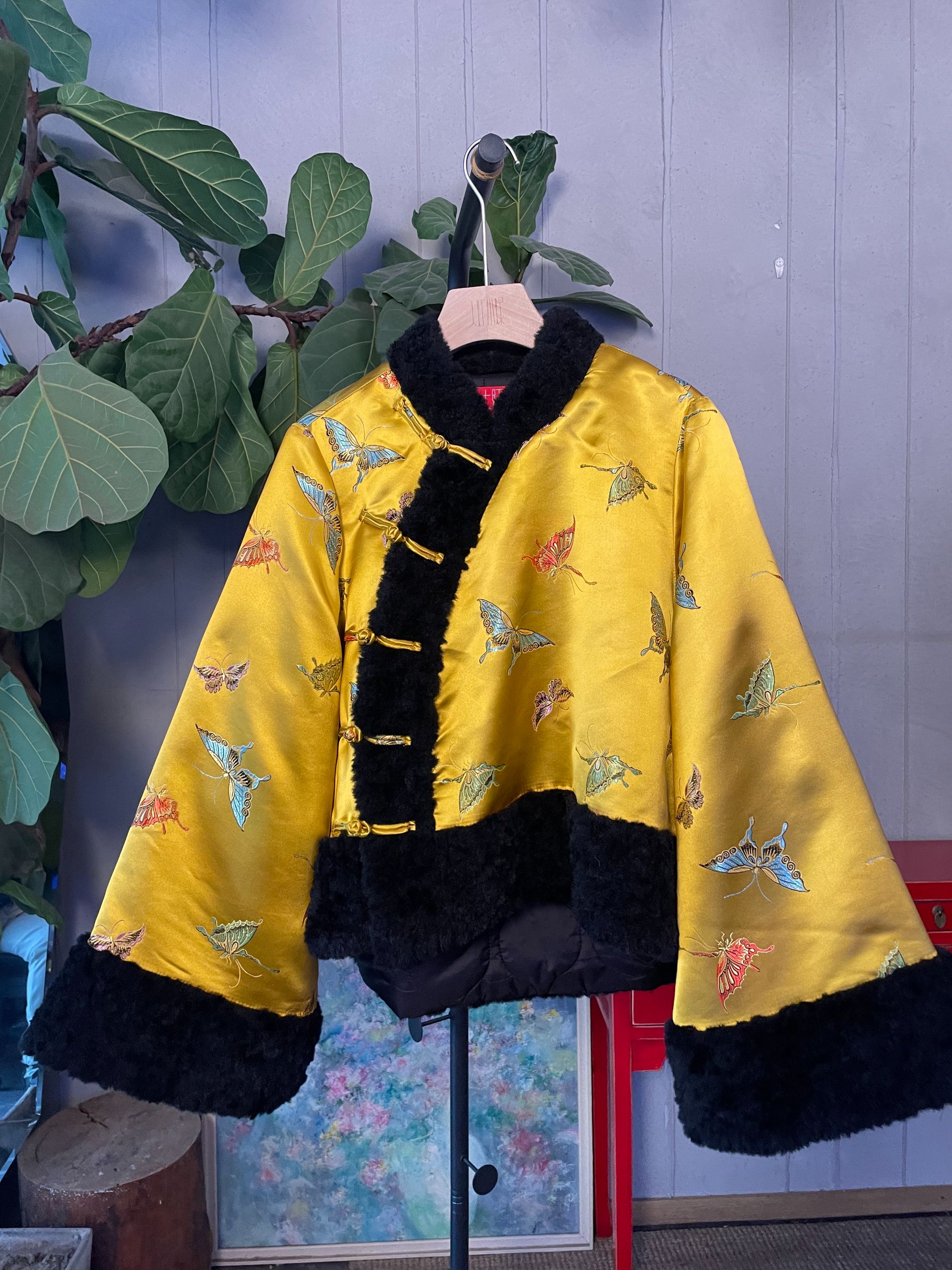 红shop早春【华妃】原创设计师中式加厚提花复古外套