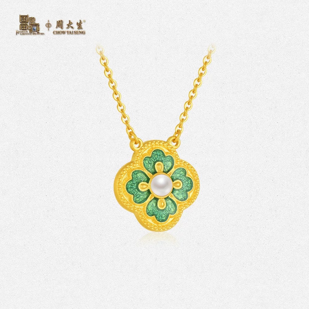 Chow Tai Seng/周大生足金国家宝藏系列珍珠项链