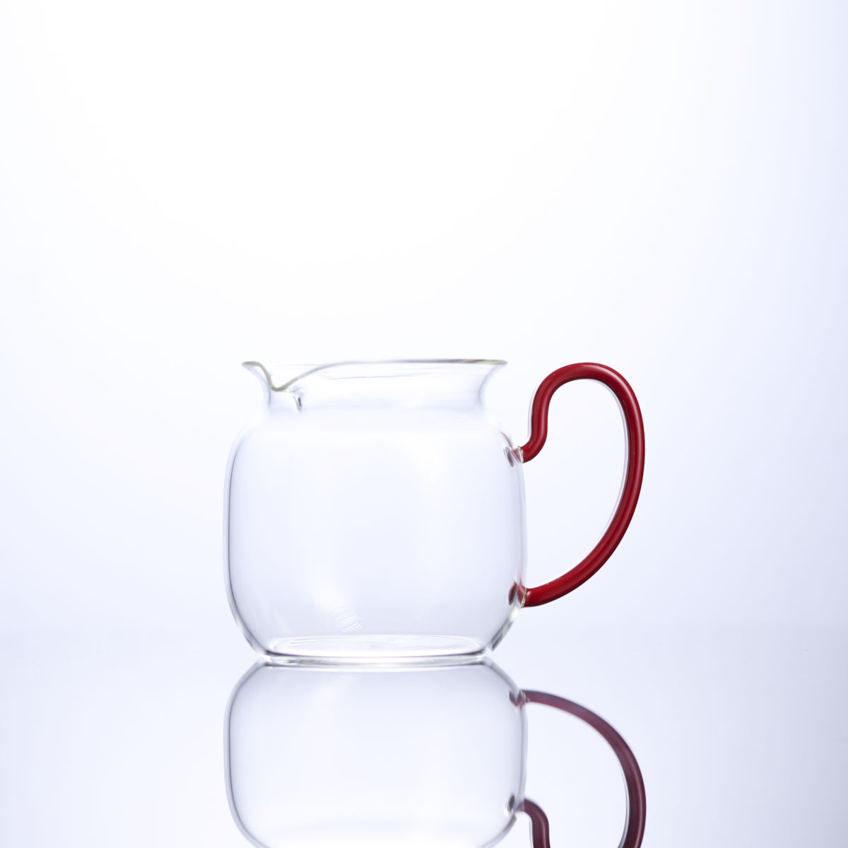 自慢堂-侧把茶盅血蜜-手工轻奢玻璃公道杯耐热