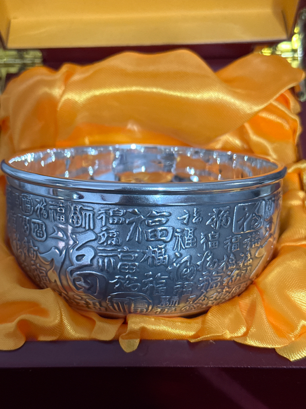 足银银制品 百福足银s999银碗