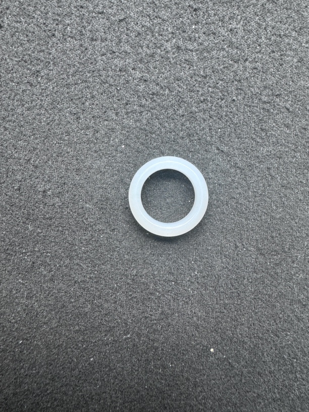 和田玉白玉素面戒指