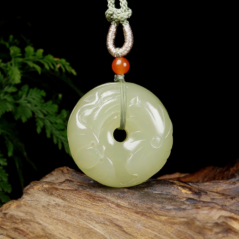 精品和田玉《平平安安》挂件405