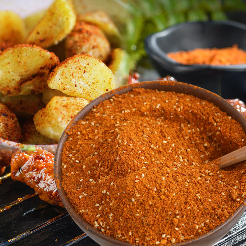 烧烤麻辣辣椒面蒜香味麻辣辣椒面贵州毕节五香香辣辣椒面小袋大方