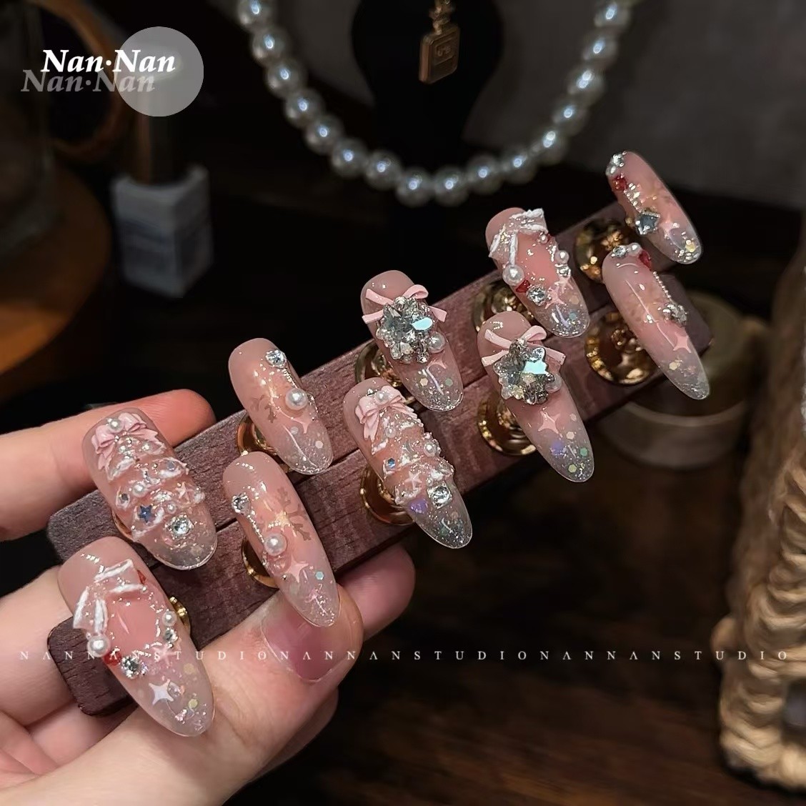 NANNAN[心动]高端设计师手工穿戴美甲艺术级别H683（XX-05）