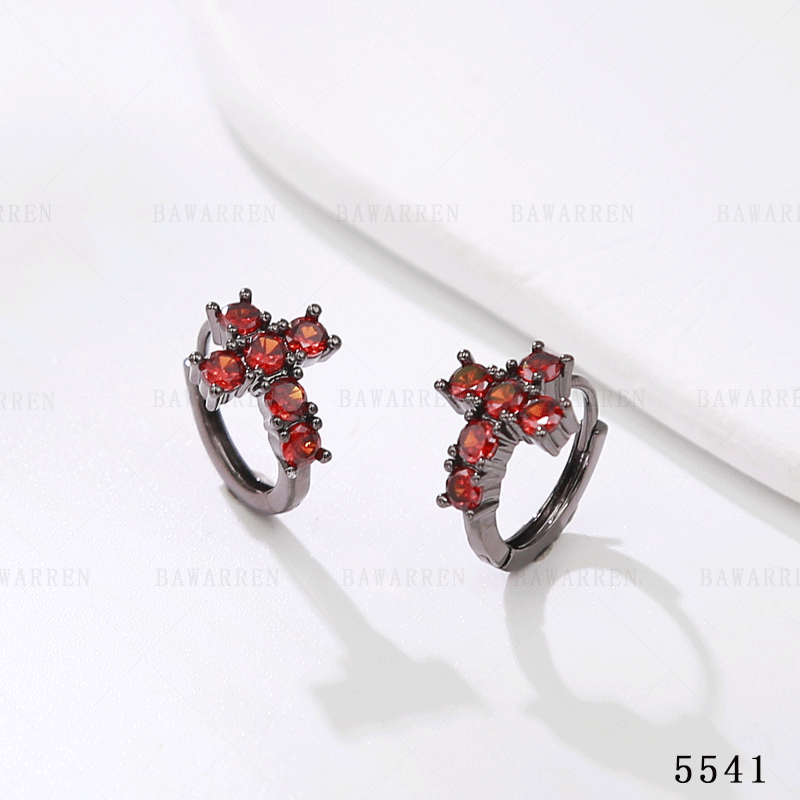 铜合金耳饰 5541-精致简约百搭耳环小众欧美优雅素款法式