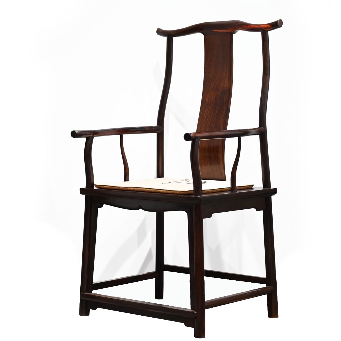 四出头官帽椅定制家用客厅书房原木色