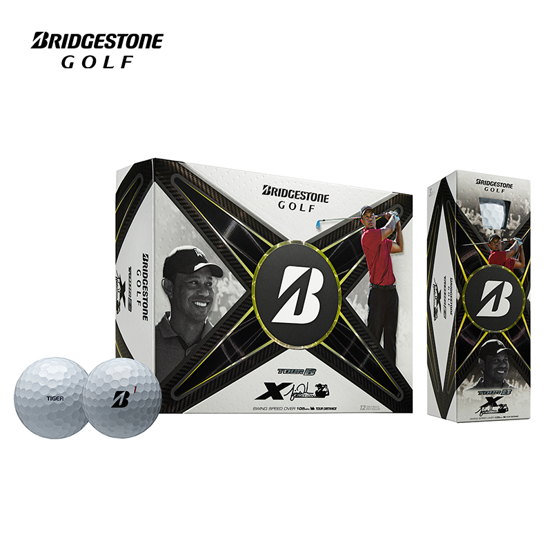 Bridgestone/普利司通高尔夫球新款Tour B日造老虎比赛三层球