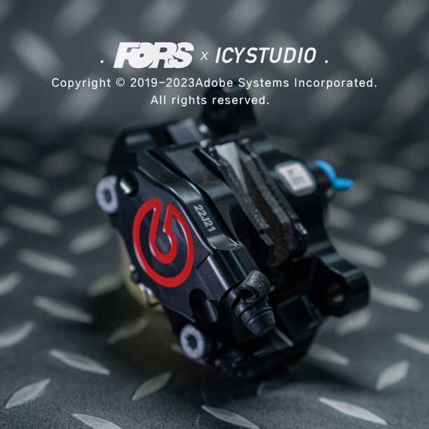 布雷博cnc螃蟹后卡钳 黑红