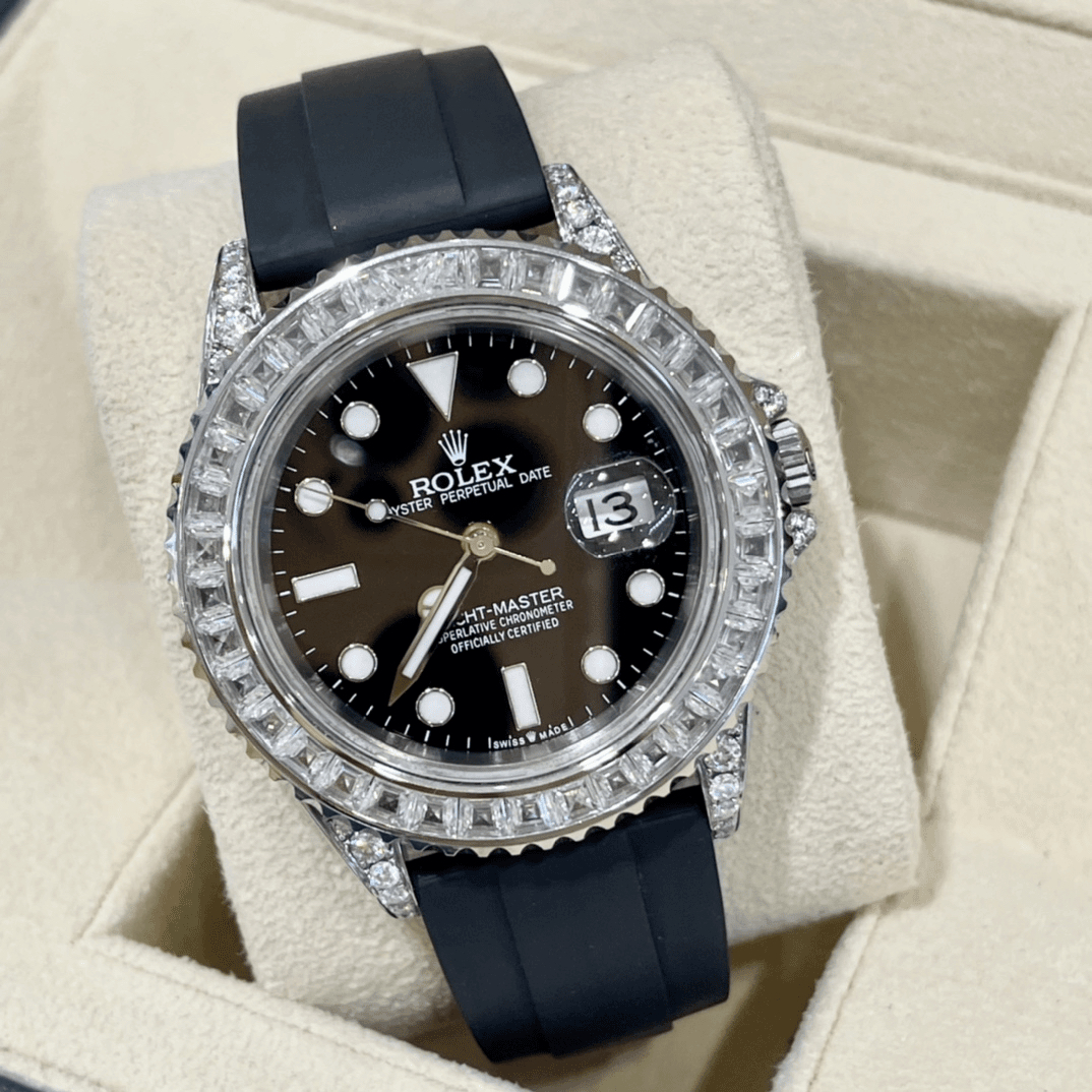 99新 Rolex/劳力士  16570 升级镶钻自动机械男表40mm单表