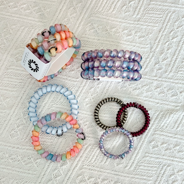 时尚好用高弹力明星同款电话线韩版简约发饰发圈