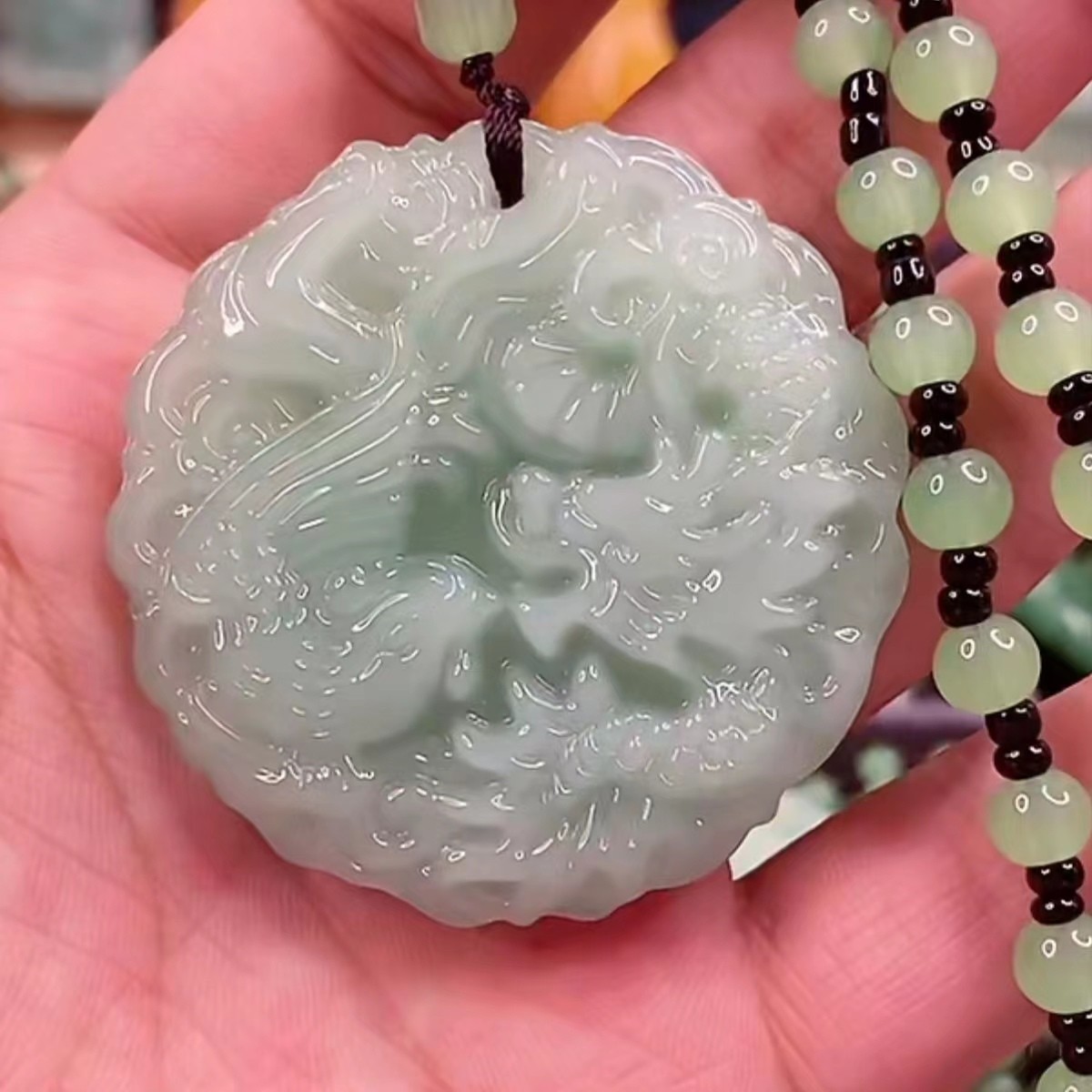 LFL3、浅绿龙凤呈祥经典情侣款