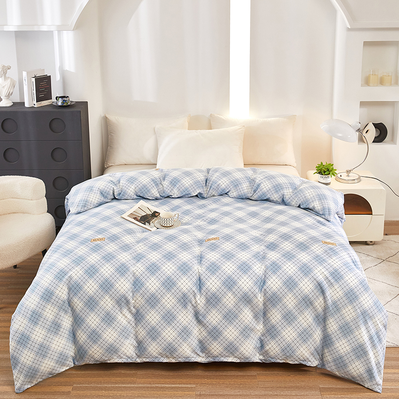 新款全棉加厚被套单件150X200X230保暖磨毛单人被罩纯棉单独被单