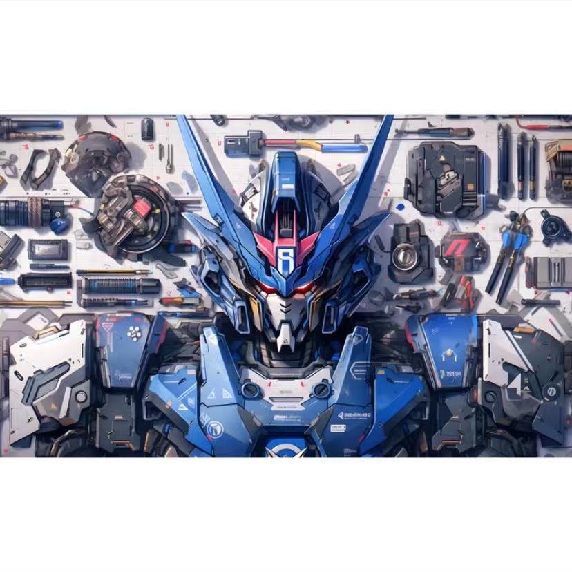 《蓝色高达》高达动漫装饰画儿童房卡通壁画40*80pvc