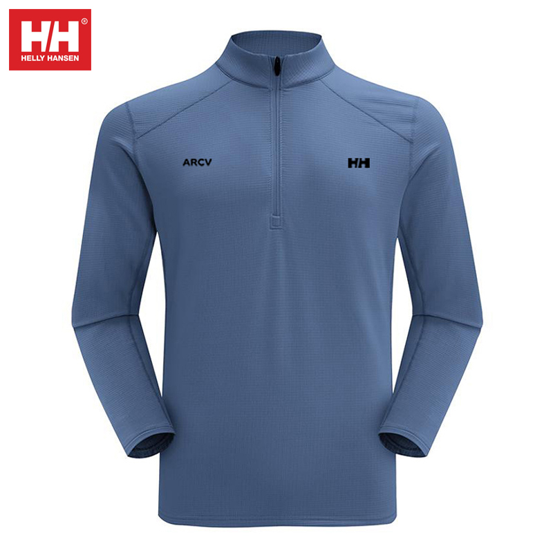 HELLY HANSEN海丽汉森男士立领POLO衫户外运动秋冬款长袖保暖T恤