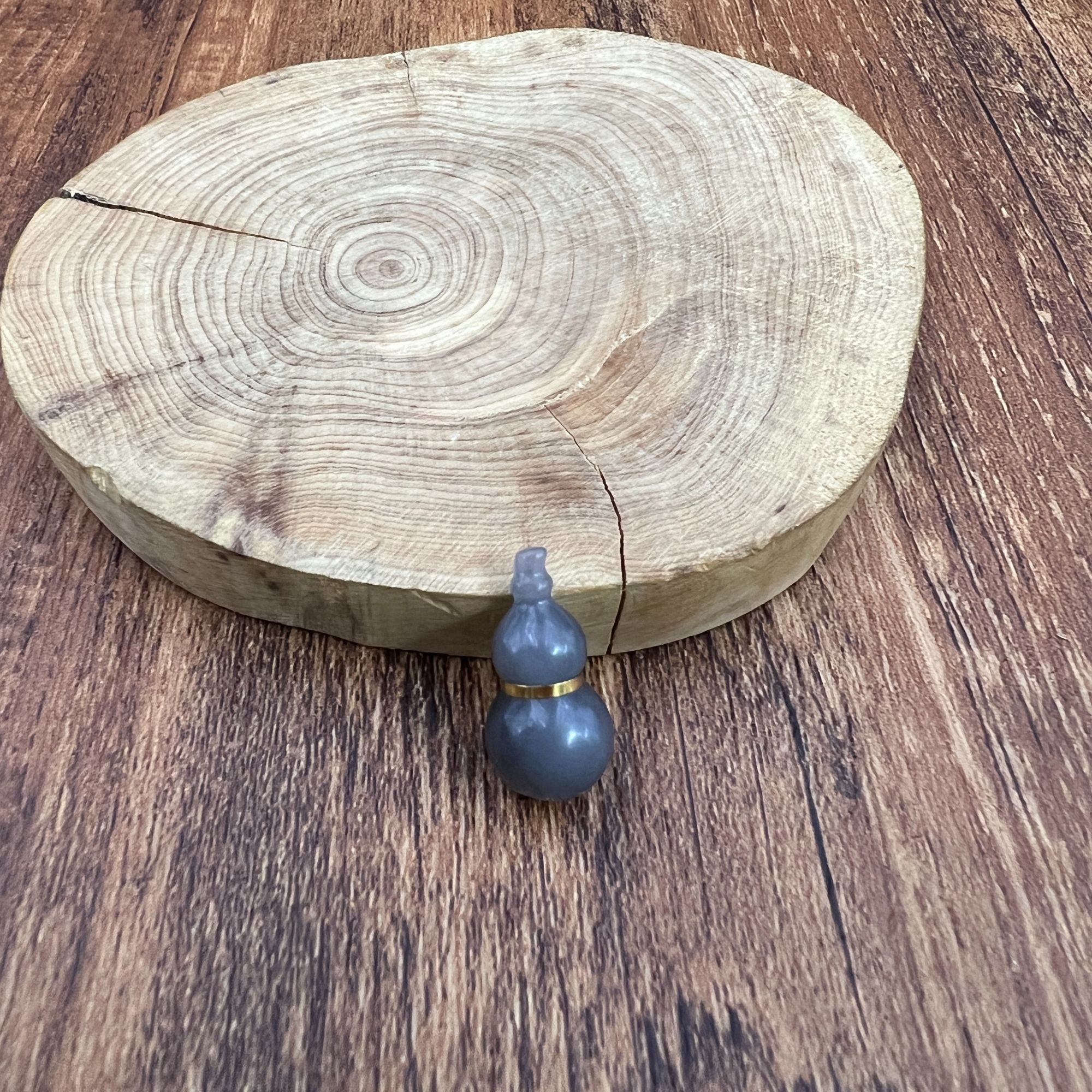 铭昌福和田玉烟紫葫芦（22*10.7）吊坠（不含链）1020-24