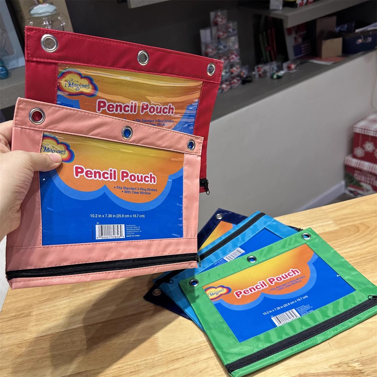 24072703B 三孔多功能文具资料收纳袋