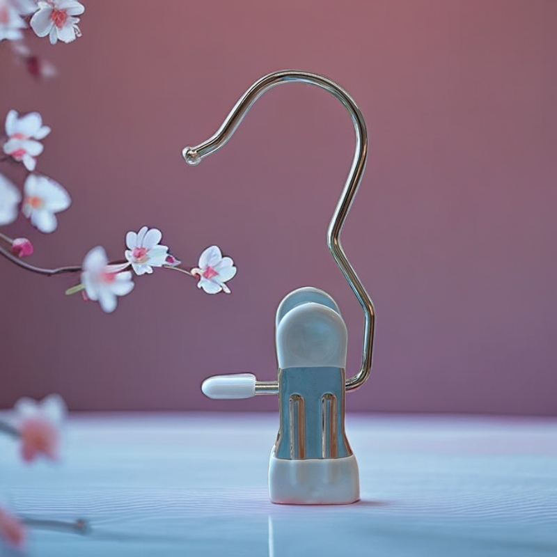 升级多功能长尾夹金属挂钩夹子厨房浴室办公室钩夹子无痕强力单夹