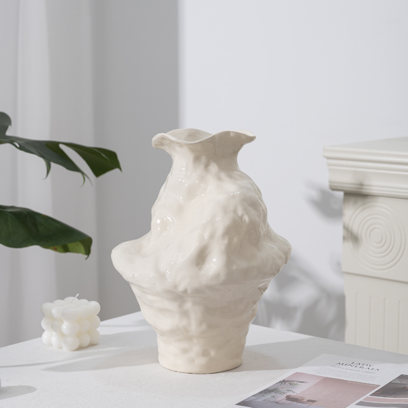 【异形禅意瓶】陶瓷花瓶侘寂风客厅插花花器客厅玄关电视柜装饰摆件