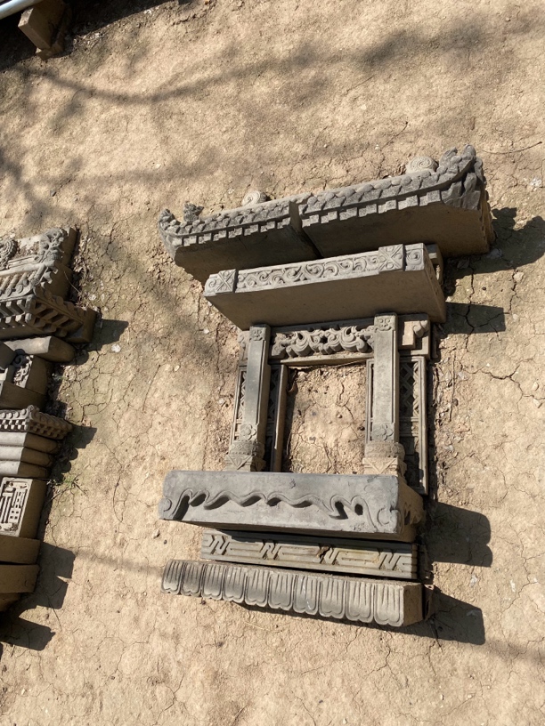 山西砖雕（门楼）虎头神龛一套