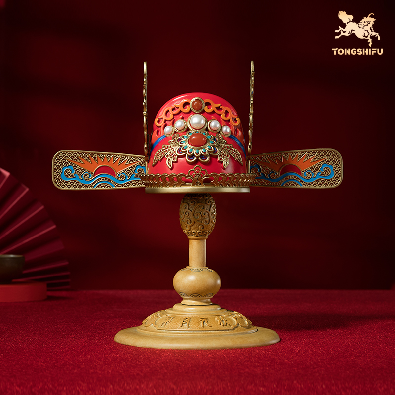 铜师傅《状元及第》1.2Kg×1件客厅桌面状元帽铜摆件家居装饰工艺品
