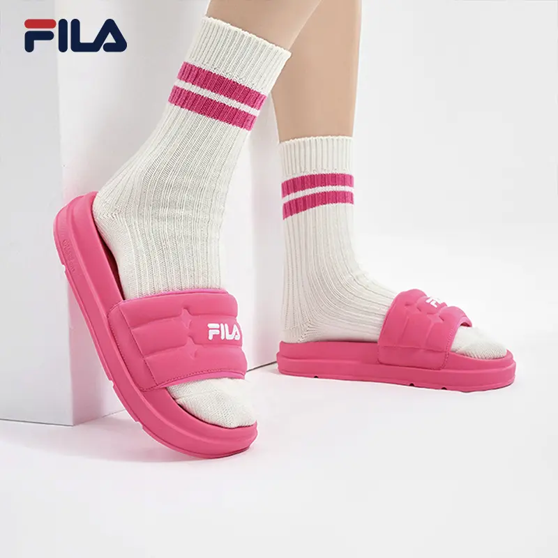 FILA斐乐夏季新款《漂流船》不臭脚增高舒适百搭增高拖鞋F12W422502