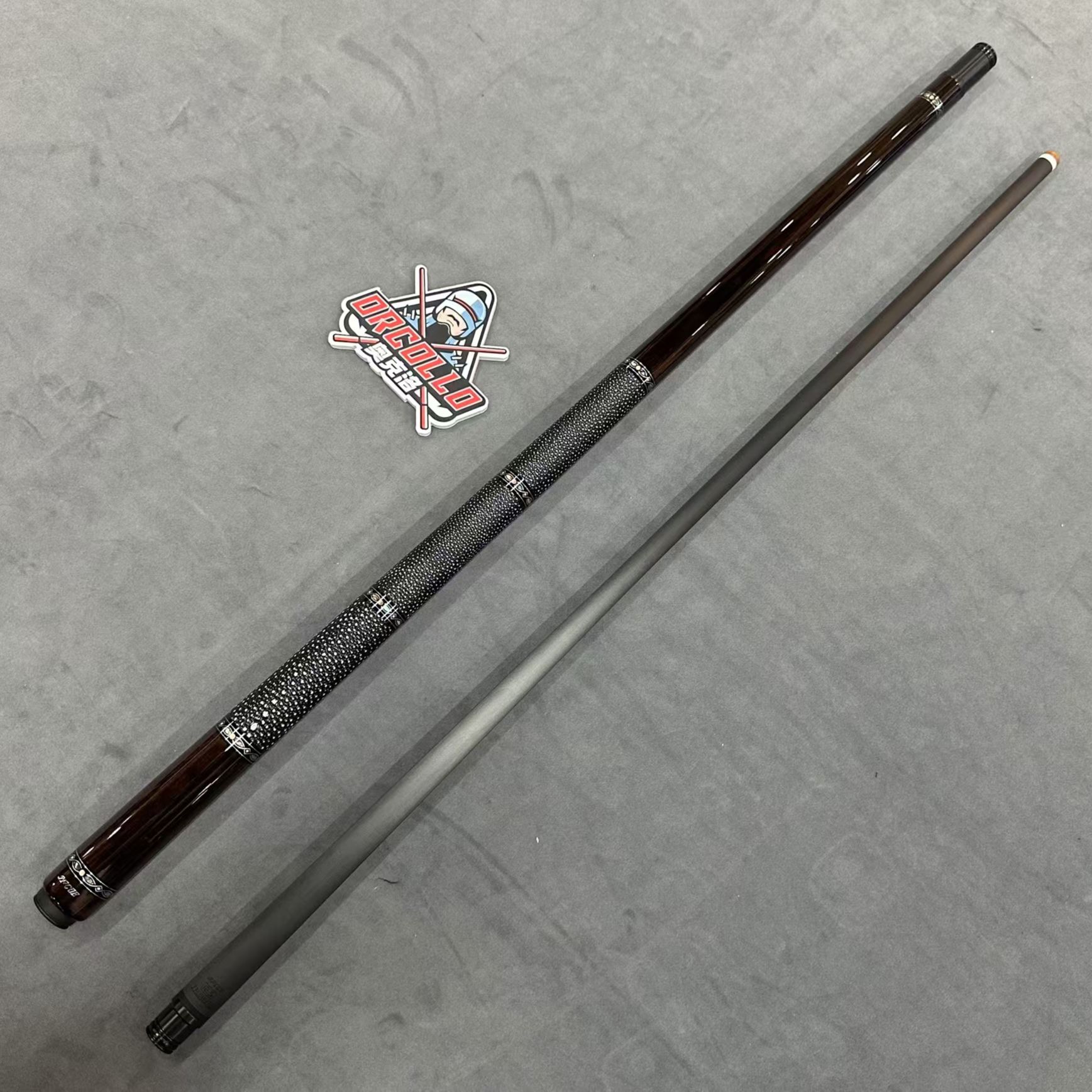 J.FLOWERSJF20-EBF素面1台球杆新款大头黑科技碳纤维黑jf黑檀素面