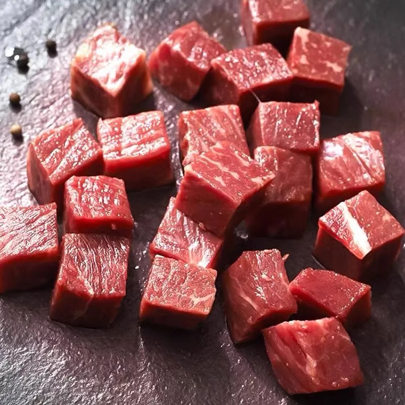 羔尔美和牛牛肉粒原切新鲜雪花牛肉块火锅烧烤高档中西餐食材批发