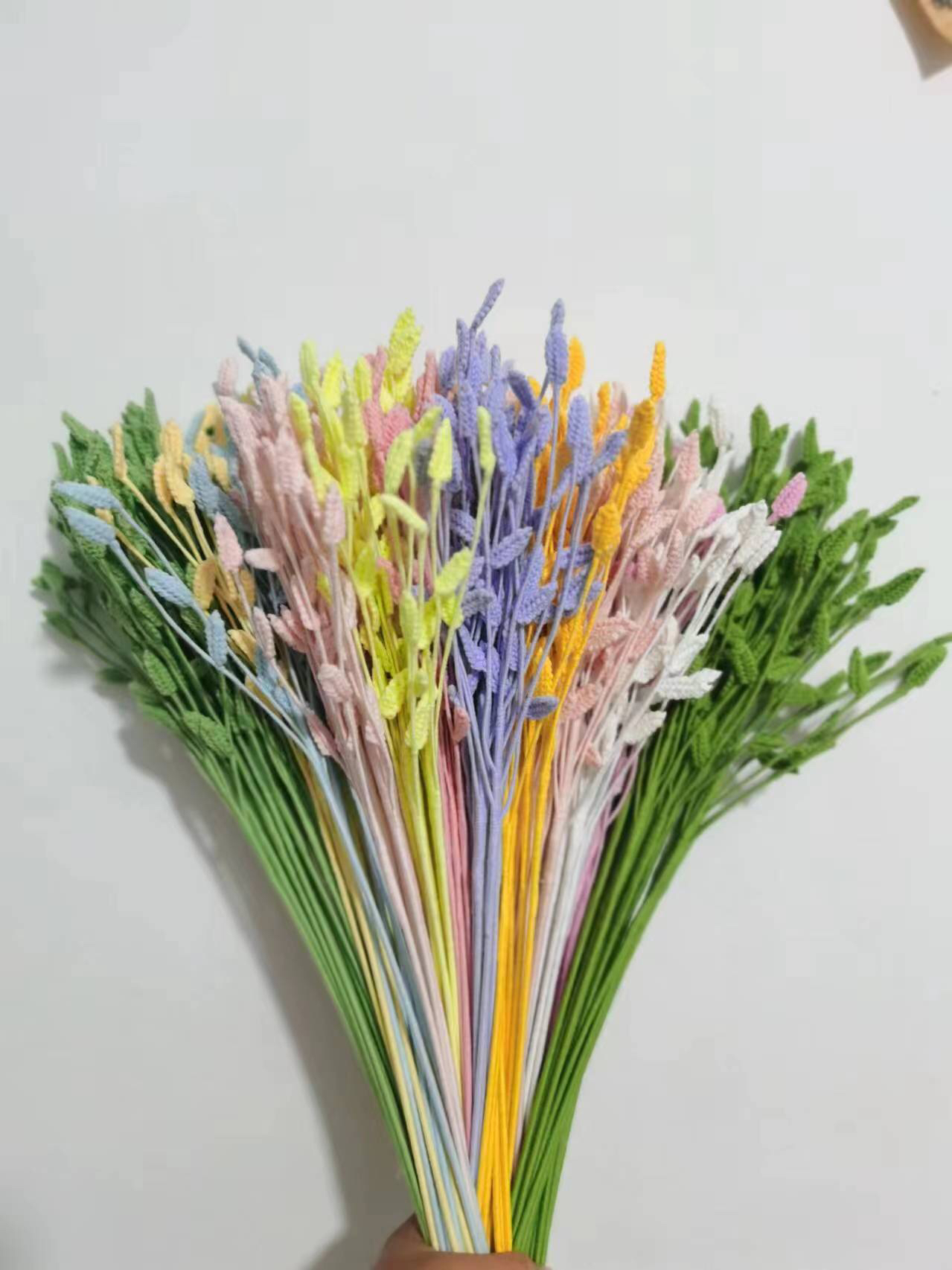 针织花定制手工成品毛线花束直播间选款