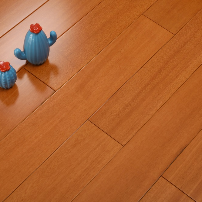 【番龙眼】柚木色纯实木地板环保家装耐磨防滑厂家直销原木真材实料