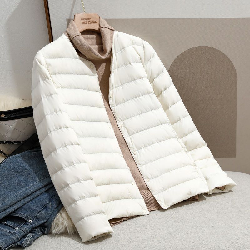 羽绒服新款轻薄羽绒服衣女短款2023年秋冬季保暖内胆羽绒服羽绒衣