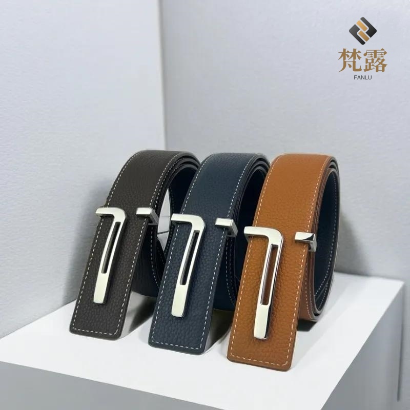 【套装】高档头层纯牛皮男士皮带丁字扣腰带商务休闲潮款式裤带男