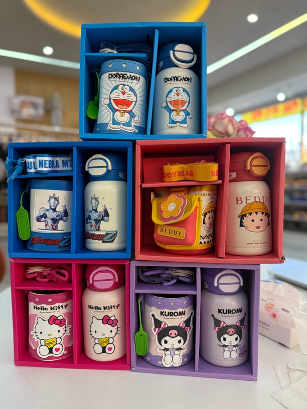 儿童双饮盖保温杯