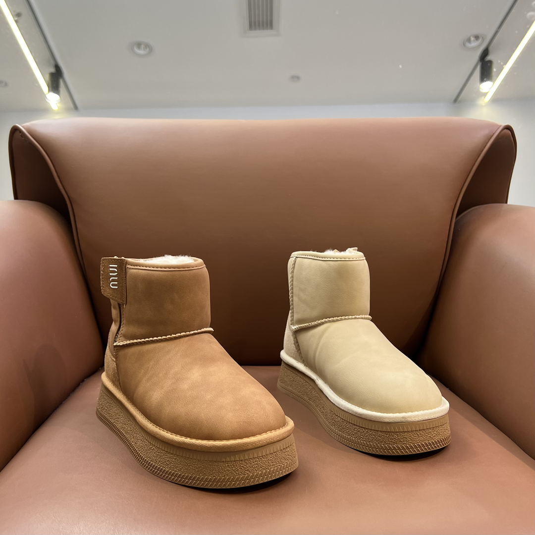 品牌加绒保暖东北雪地靴女2023冬季新款厚底短靴防滑加厚保暖棉靴