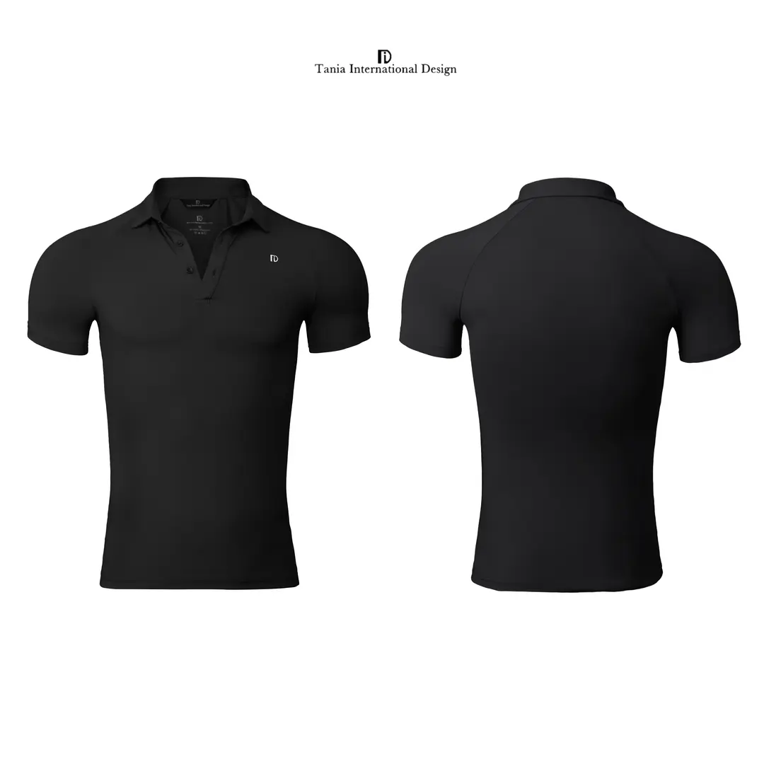 TID摩登舞上衣短袖男士国标舞成人舞蹈练功服拉丁舞服POLO衫A008