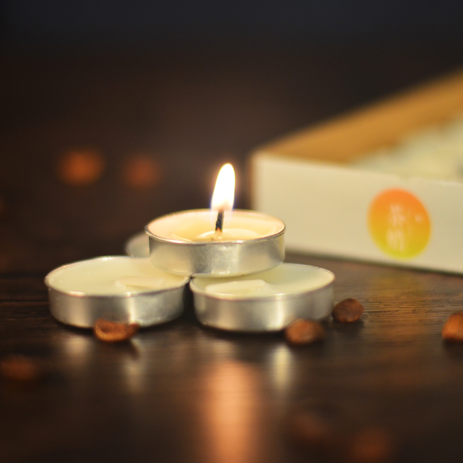 燃烧时间2H小蜡烛直径3.2cm高度1cm无味无香一盒50粒