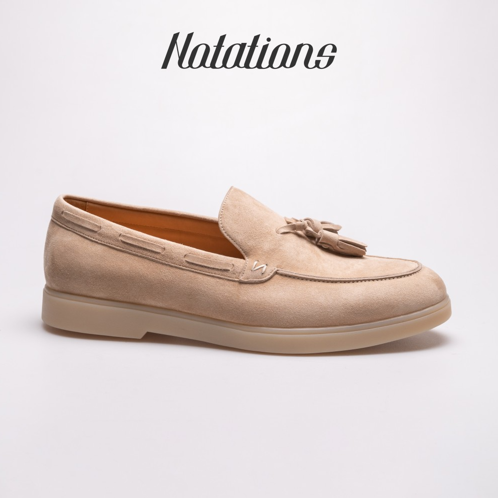 断码清仓【Notations】皮鞋舒适软底透气春季平底流苏乐福鞋男