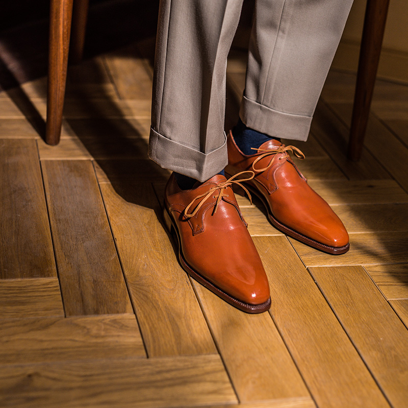 意大利Stefano Bemer手工商务皮鞋Derby德比正装男鞋 Roiluxe现货