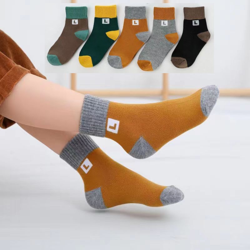 儿童袜子春秋冬厚款保暖孩子小中大童男女童学生中筒四季宝宝袜子