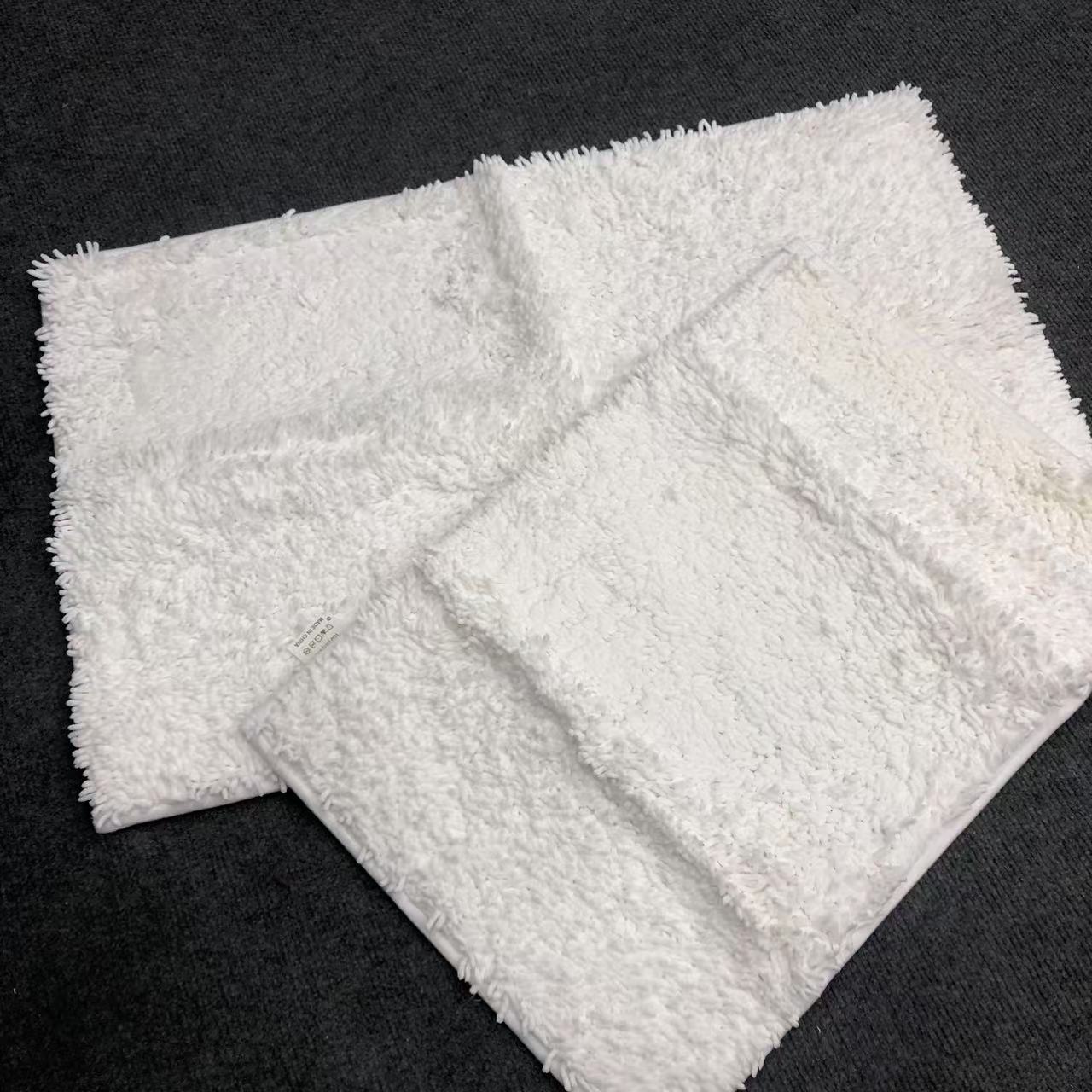 两件套-白色雪尼尔地垫 40*60、50*80 发1套