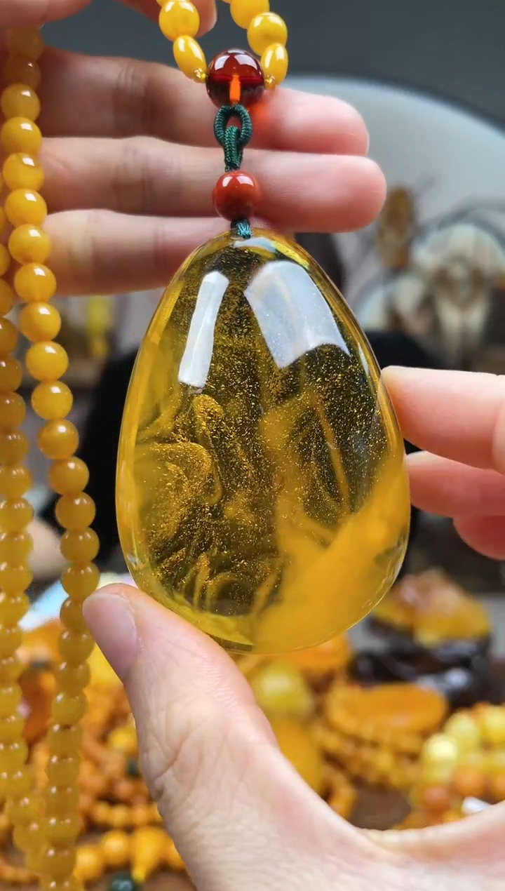 【闪购商品】琥珀裸石未镶嵌首饰 假1赔4（多样性发货1件