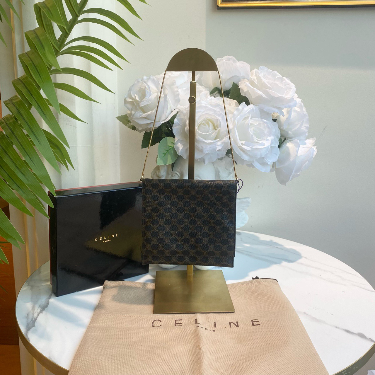 95新 Celine/思琳 御古屋/63523/链条钱包