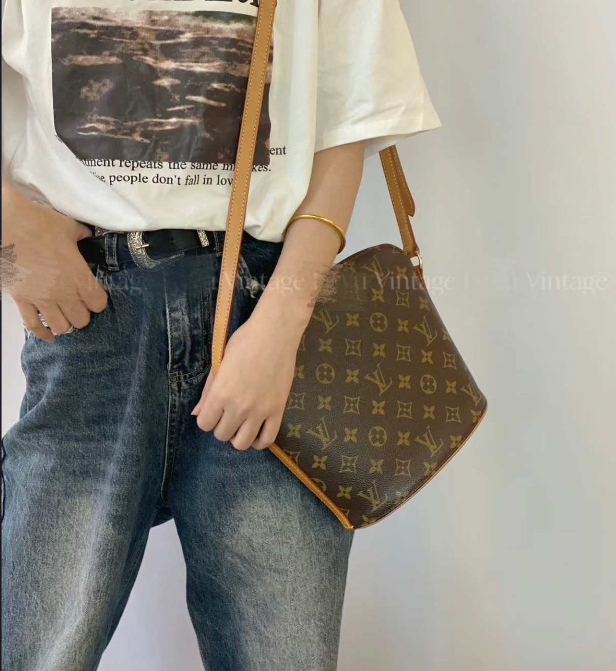 95新 LouisVuitton/路易威登 御古屋/51603/酒壶斜挎包 97年