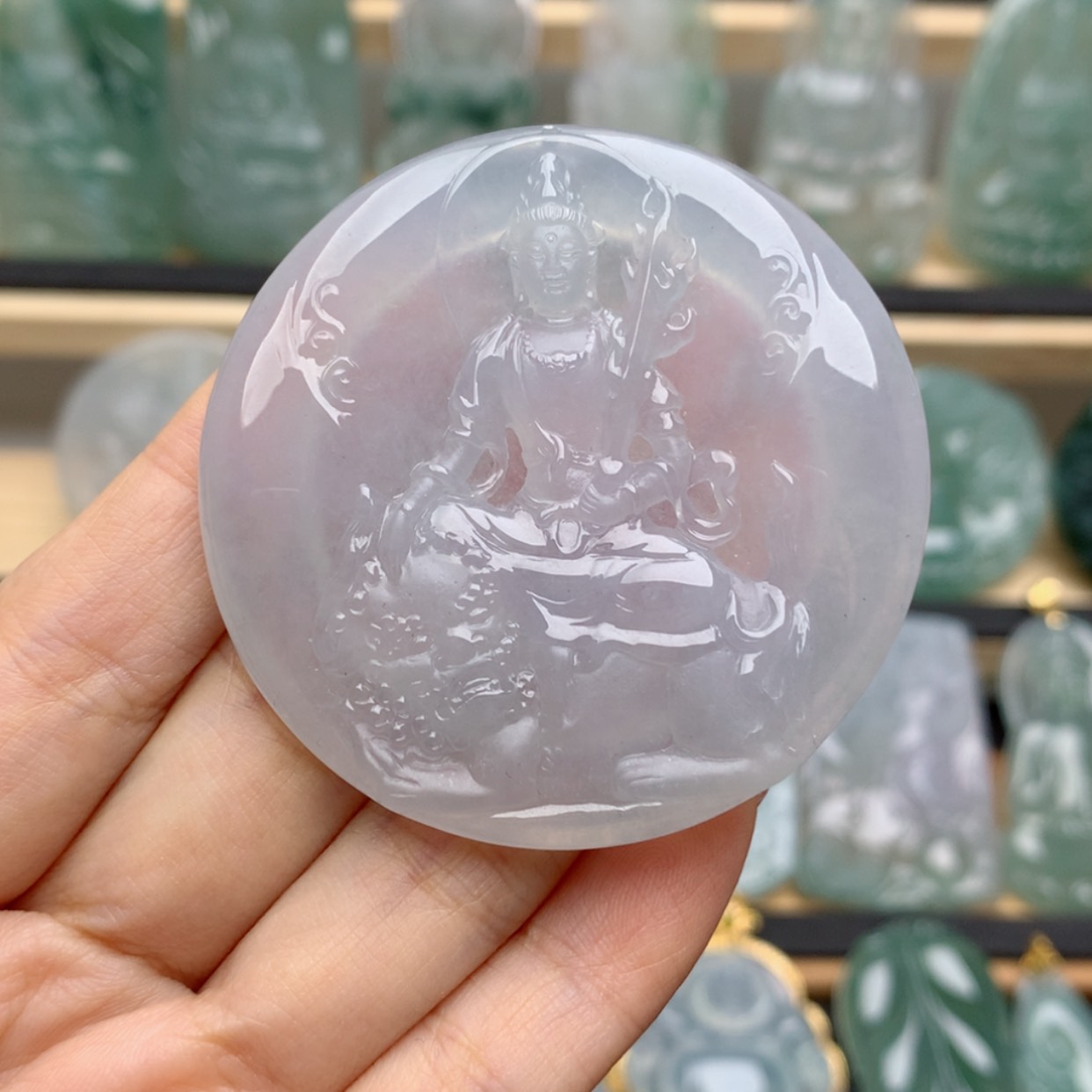 【闪购商品】翡翠颈饰未镶嵌清**月