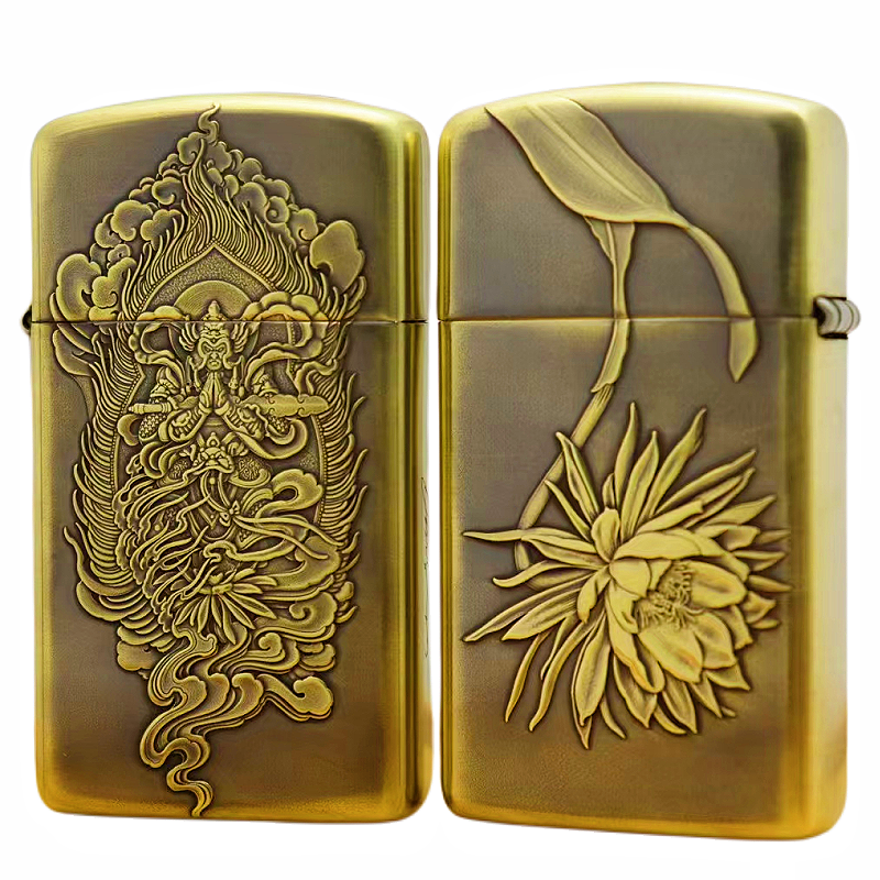 昙花韦陀  龙行天下 响尾蛇 鬼王老师的纤巧窄机盔甲打火机      